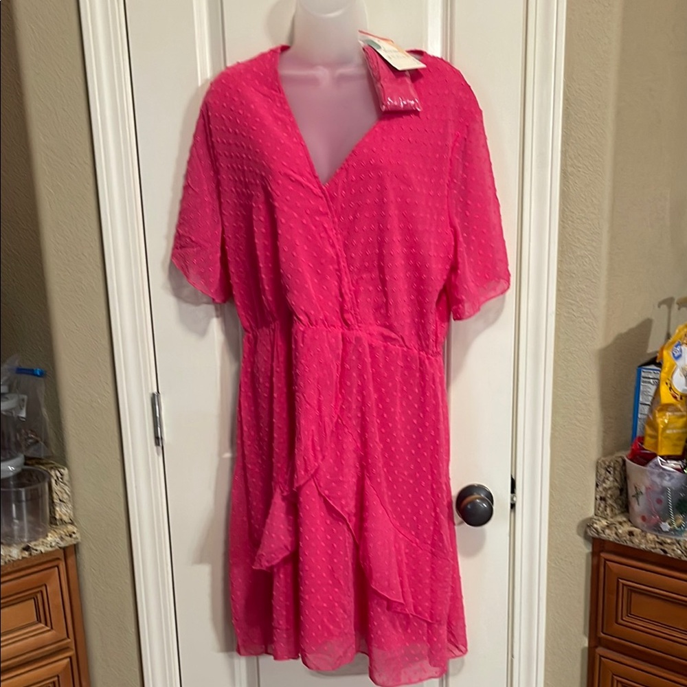 Dark pink dress size XL. NWT